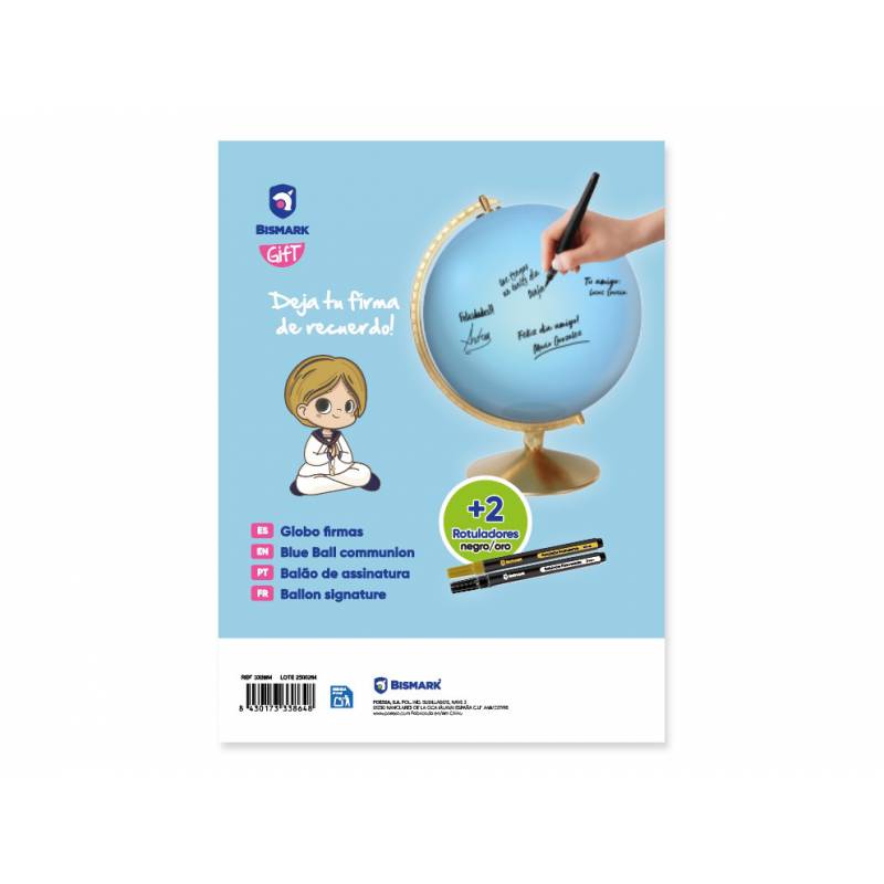 Globo de firmas para comunión – Azul