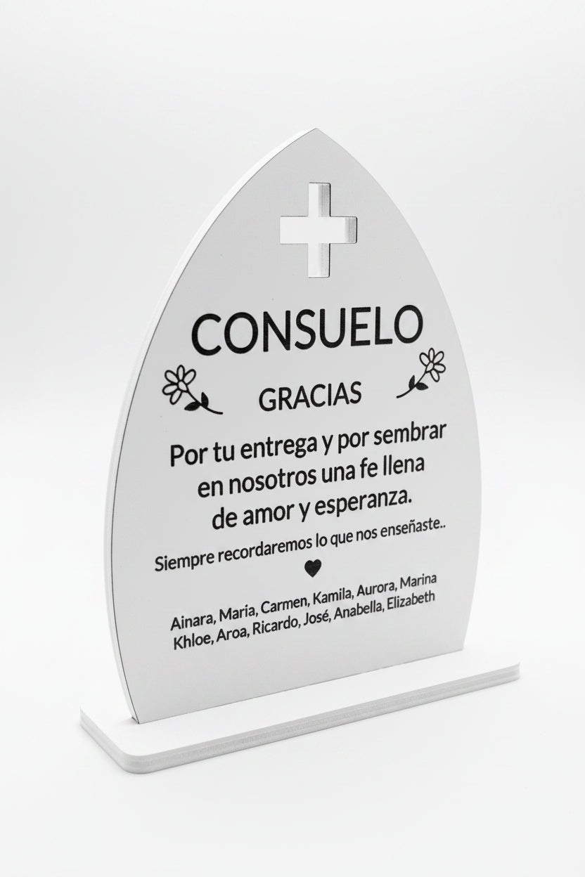 Set Taza y colgante Personalizada para Catequista | Nombres Alumnos