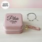 Set regalo para profesora: joyero, pulsera y llavero personalizados