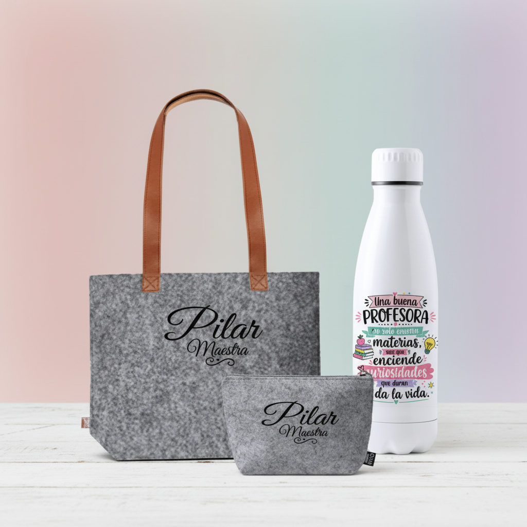 Regalo Profesora Personalizado - Set de Fieltro