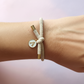 Pulsera Elástica de Colores con Inicial Personalizada
