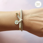 Pulsera Elástica de Colores con Inicial Personalizada