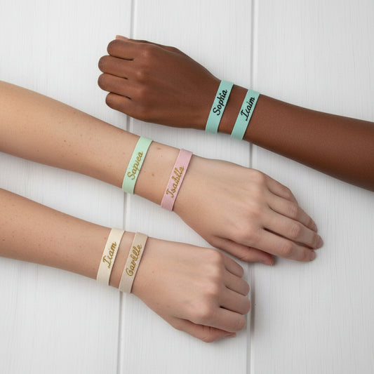 Pulsera de tela personalizada – Ideal para eventos con nombres