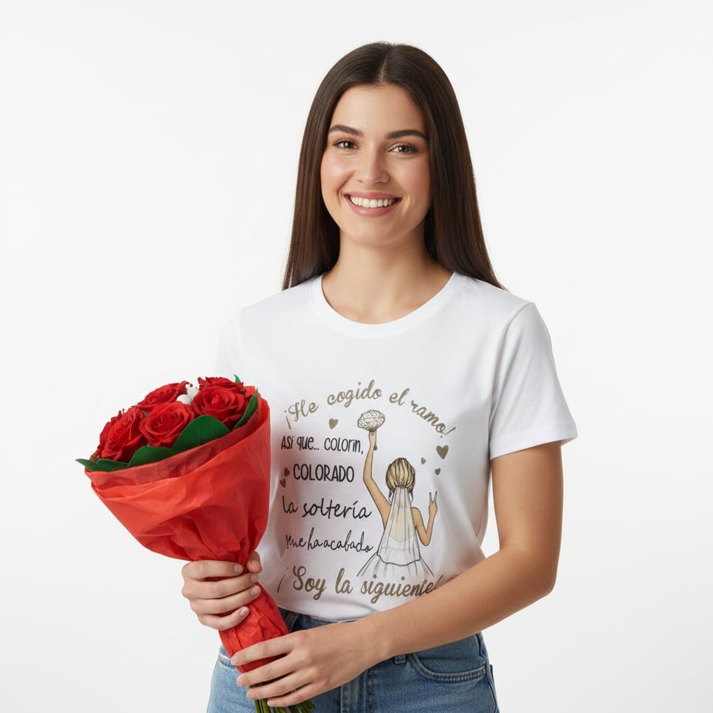 Camiseta “Lanzando el Ramo” – Dorado