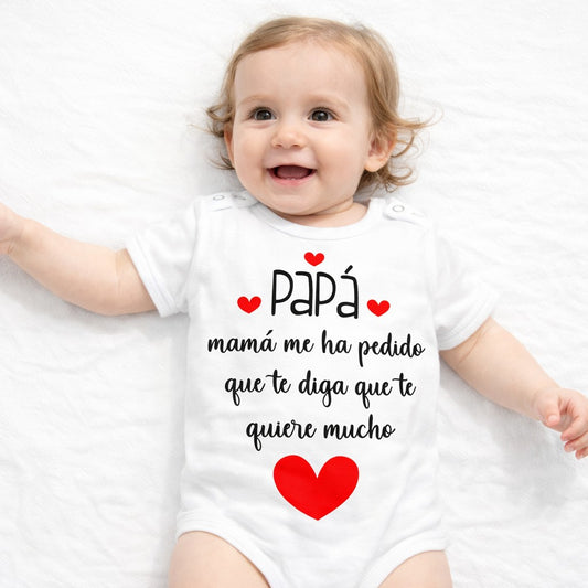 Body personalizado de bebé – Anuncio sorpresa “Mamá Me a Pedido”