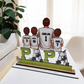 Regalo para papá futbolista con hijos en madera personalizado