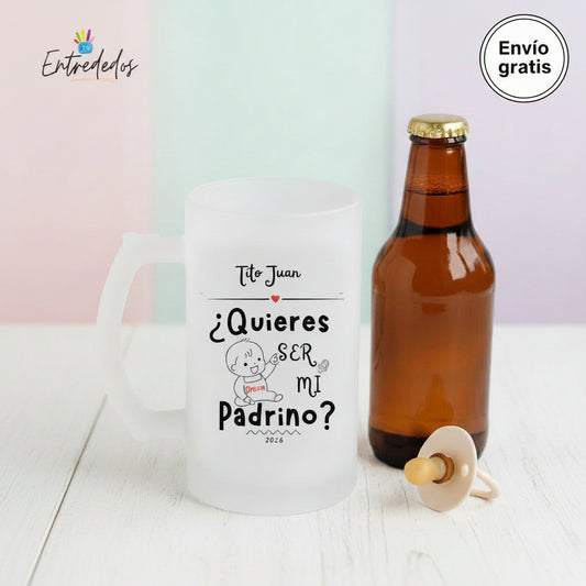 Jarra Original para Pedir que Sea Padrino o Madrina