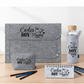 Set completo de regalo profesor fieltro – Personalizado con nombre