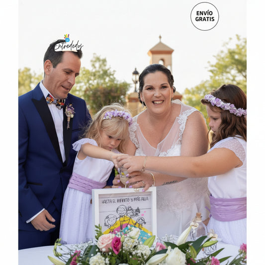 Ritual de arena personalizado boda