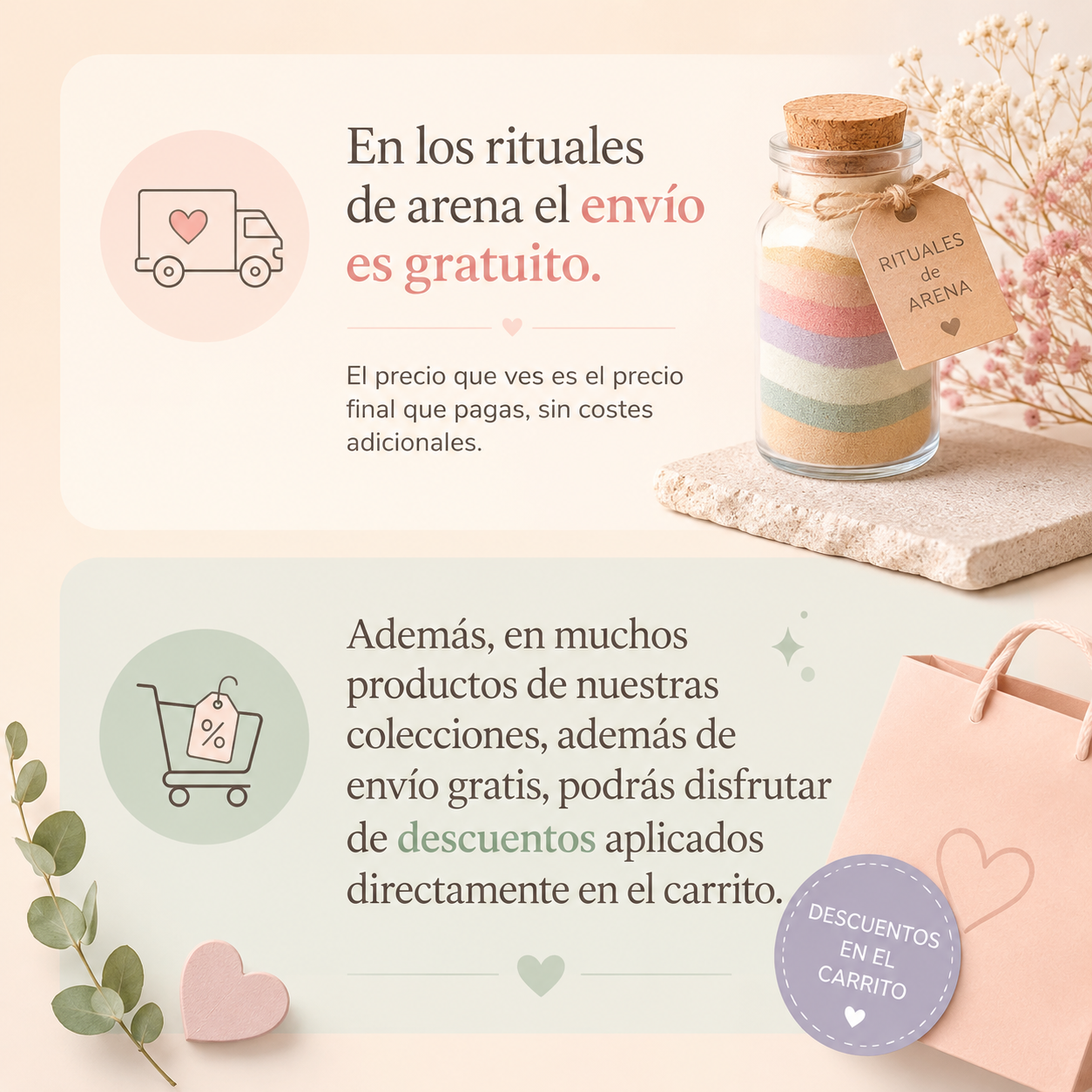 Marco para Ritual de Arena: Diseño con Fotografía Elegante