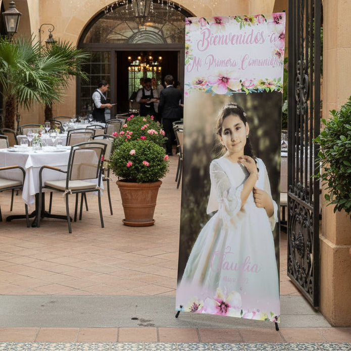Banner Creativo para Eventos COMUNIÓN NIÑAS