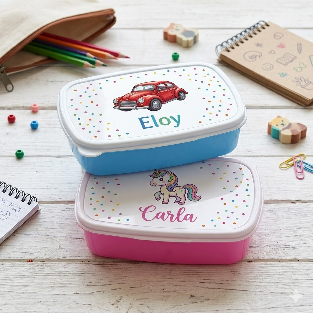 Portamerienda personalizado Escolar: Diversidad de Diseños