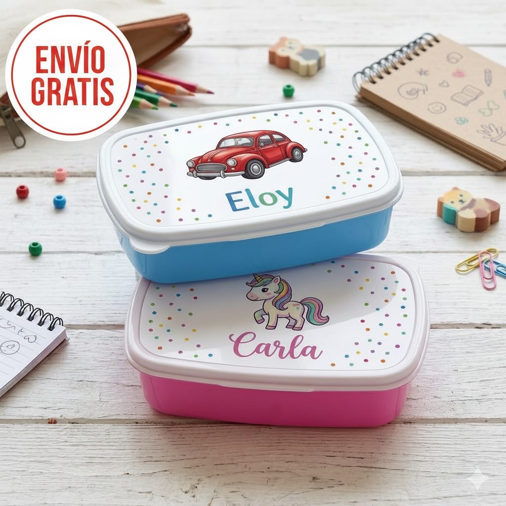 Portamerienda personalizado Escolar: Diversidad de Diseños