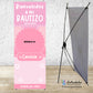 Banner Personalizado para Bautizo - Con tu personaje favorito