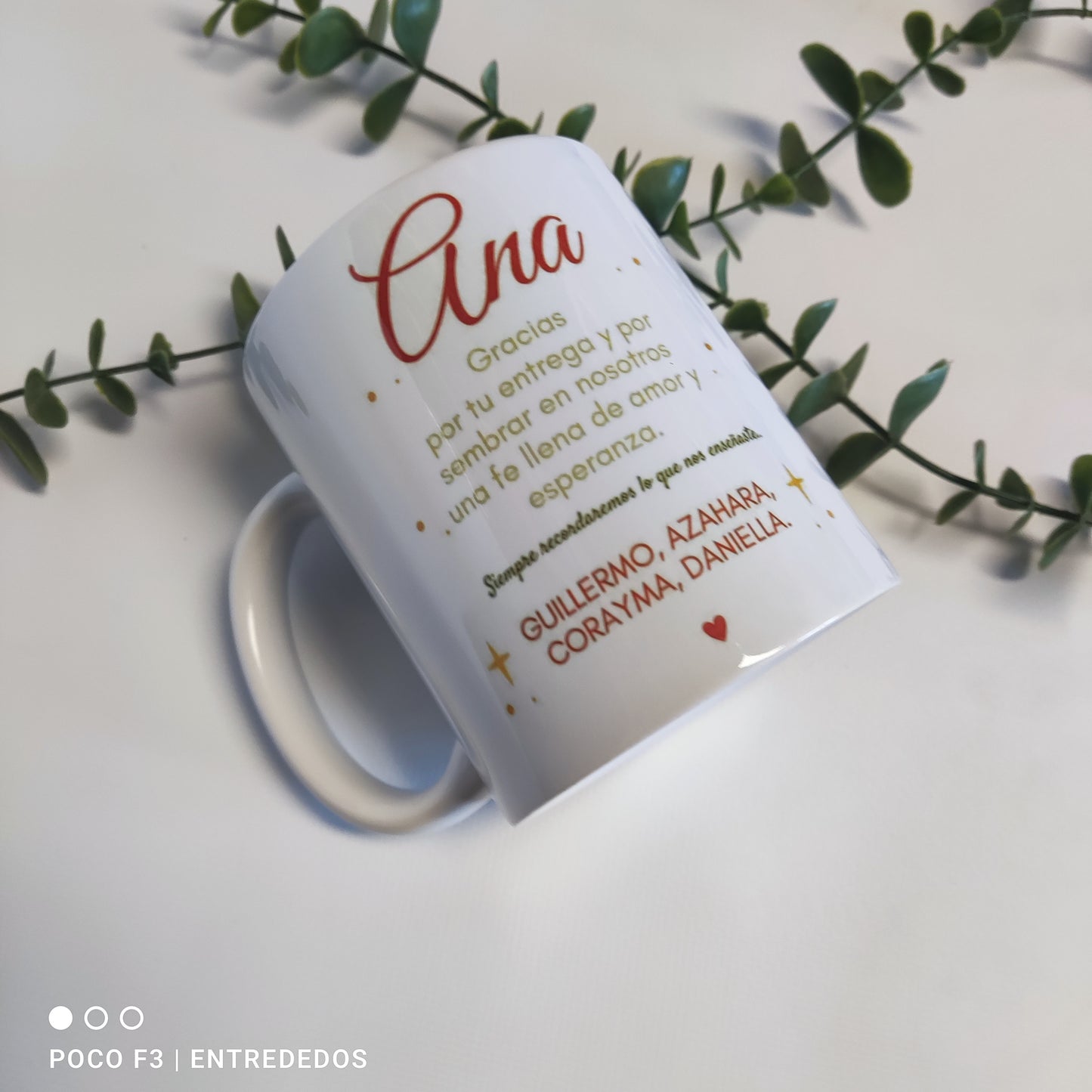 Taza para Catequista Personalizada con Nombres | Regalo Especial