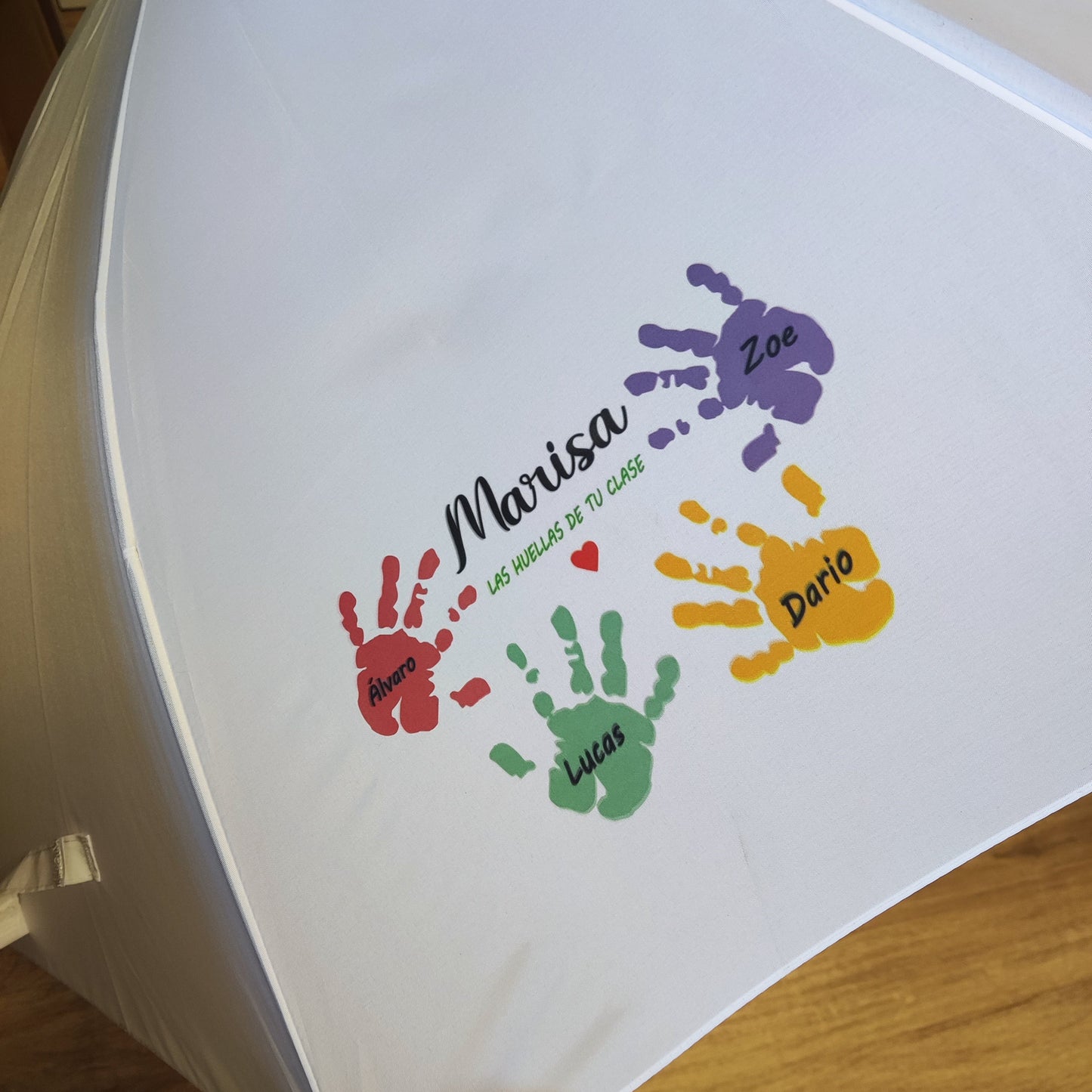 Paraguas Personalizado para Profesores “Las Huellas de la Clase”