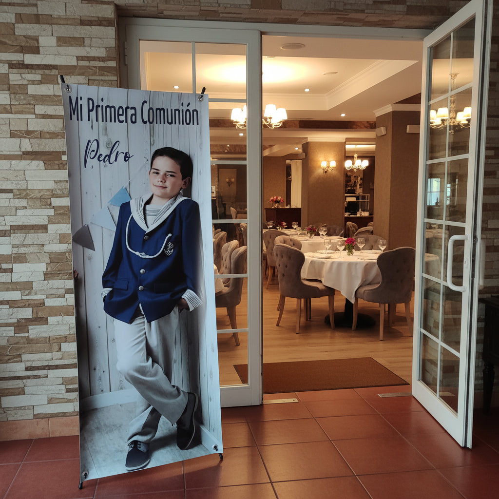 Banner Creativo para Eventos COMUNIÓN NIÑOS