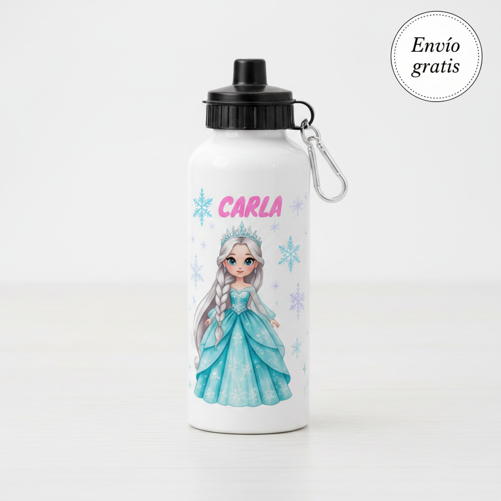 Bidón de agua personalizado con Pitorro- Princesa de Hielo