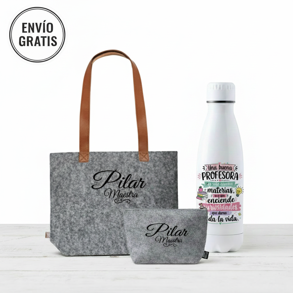 Regalo Profesora Personalizado - Set de Fieltro