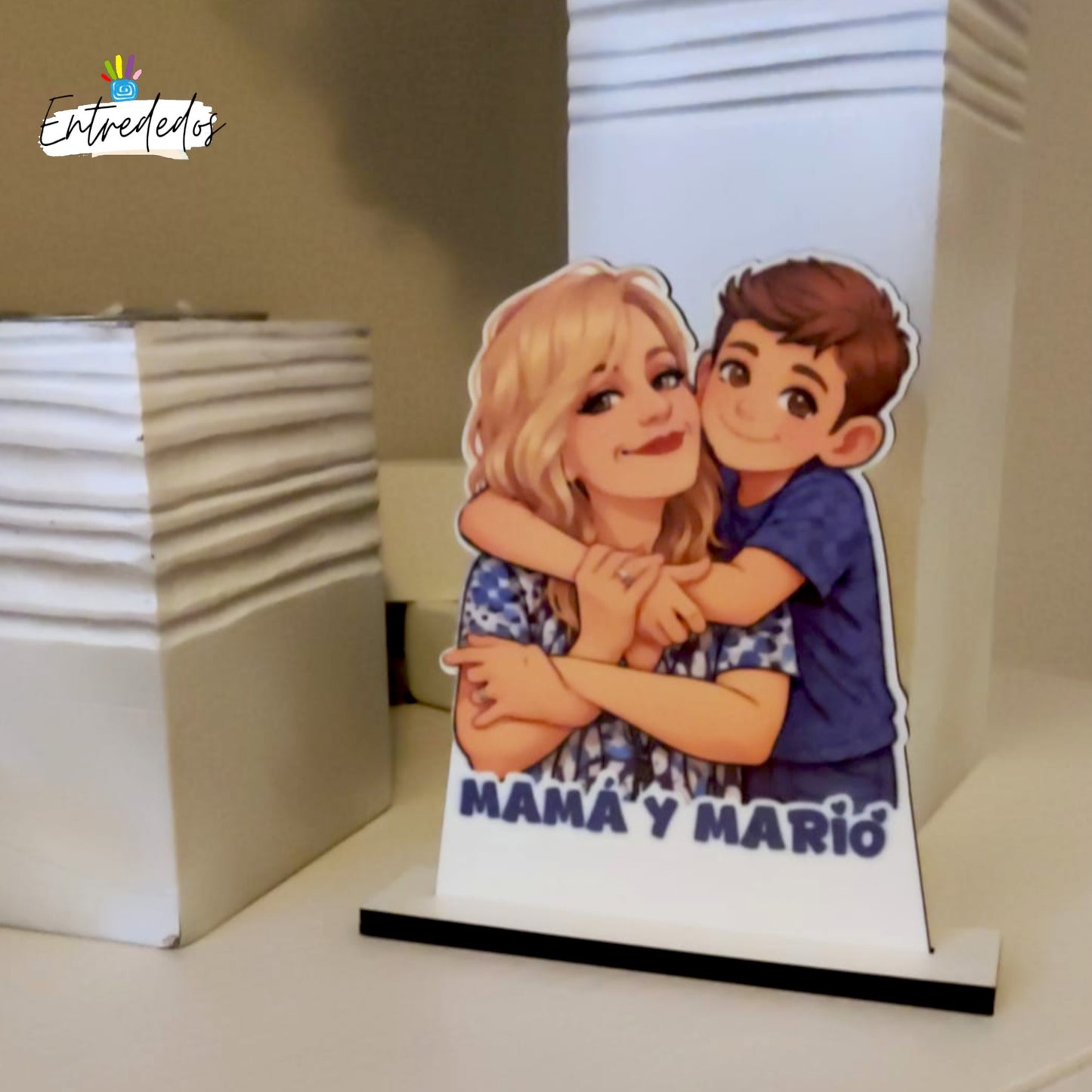 Lámina de Madera Personalizada con Silueta de Tu Fotografía