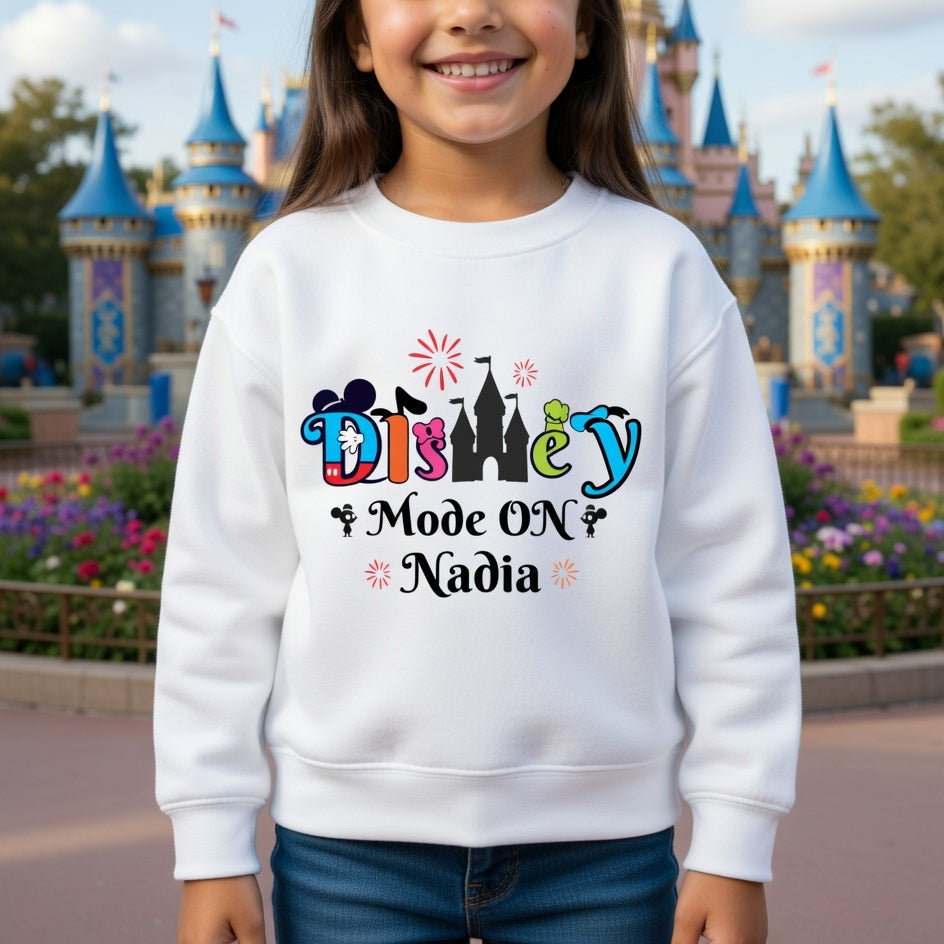 Sudadera personalizada para aventuras en parques mágicos