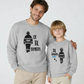 Sudadera padre e hijo bomberos personalizada con nombres