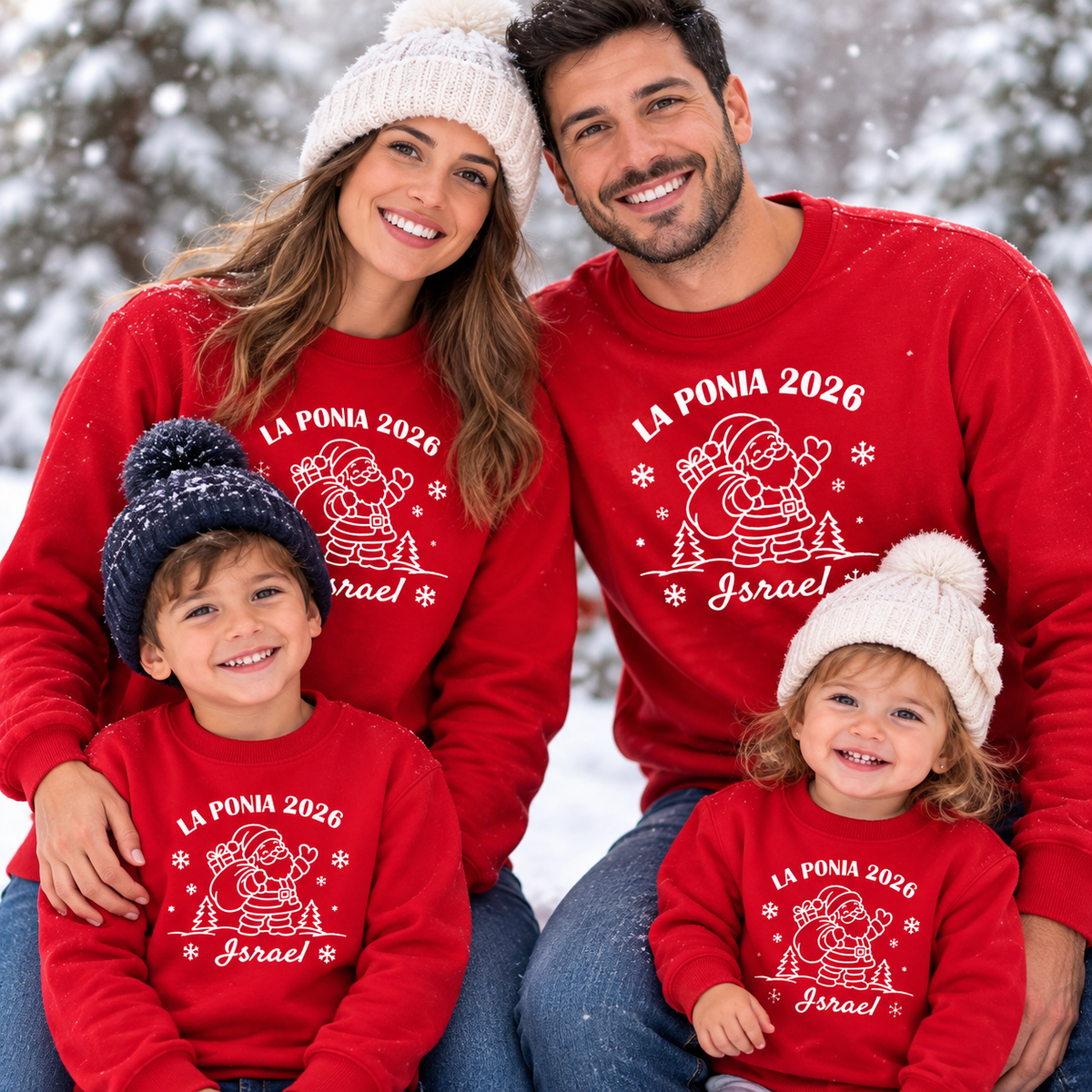 Sudadera Navideña Personalizada Viaje a Polonia con Nombre