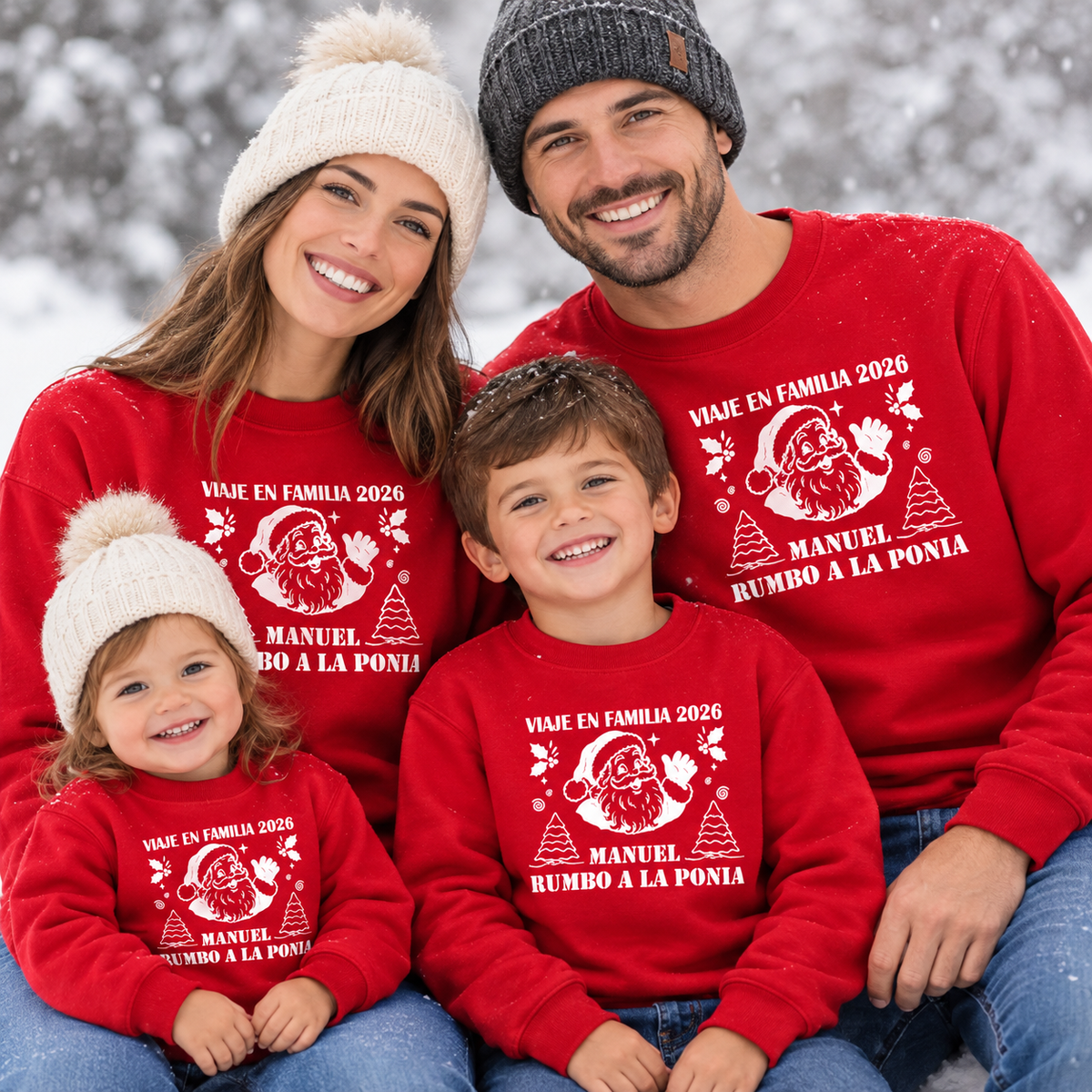 Sudadera Navidad Viaje a Polonia Personalizada con Nombre