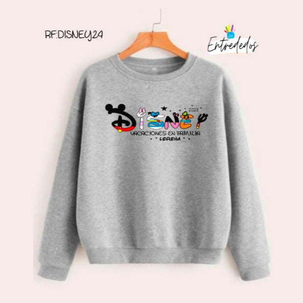 Sudaderas para familias DISNEY WARNER PORTAVENTURA personalizadas