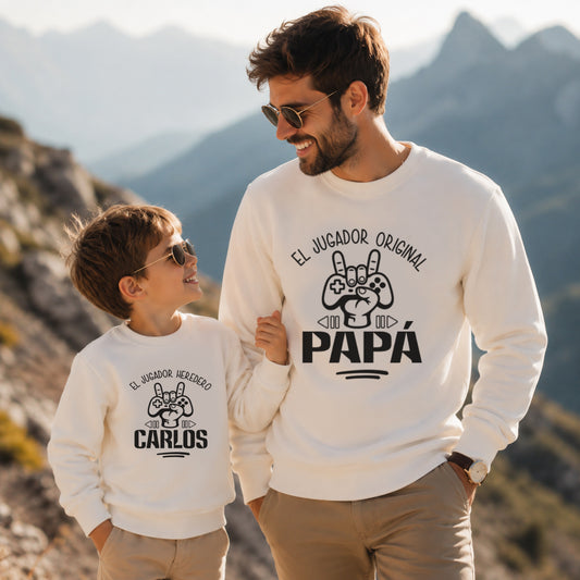 Sudadera Personalizada Padre e Hijo Videojuegos