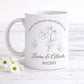 Taza Personalizada para Boda con Nombres y Fecha