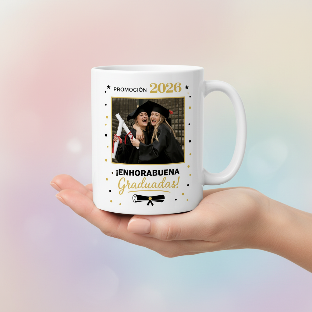 Taza de Graduación con Foto Personalizada