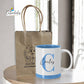 Taza Personalizada de Dos Colores – Azul o Roja
