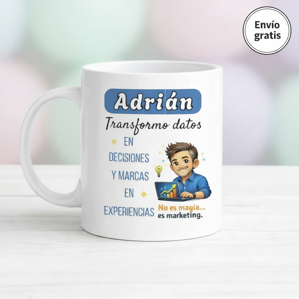 Regalo Marketing -Taza Personalizada con Nombre