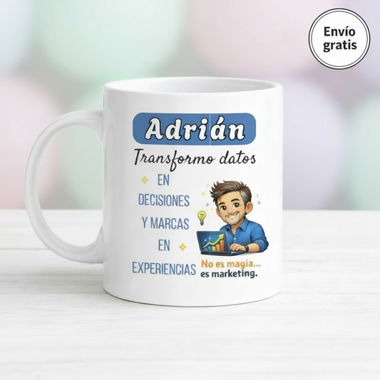 Regalo Marketing -Taza Personalizada con Nombre