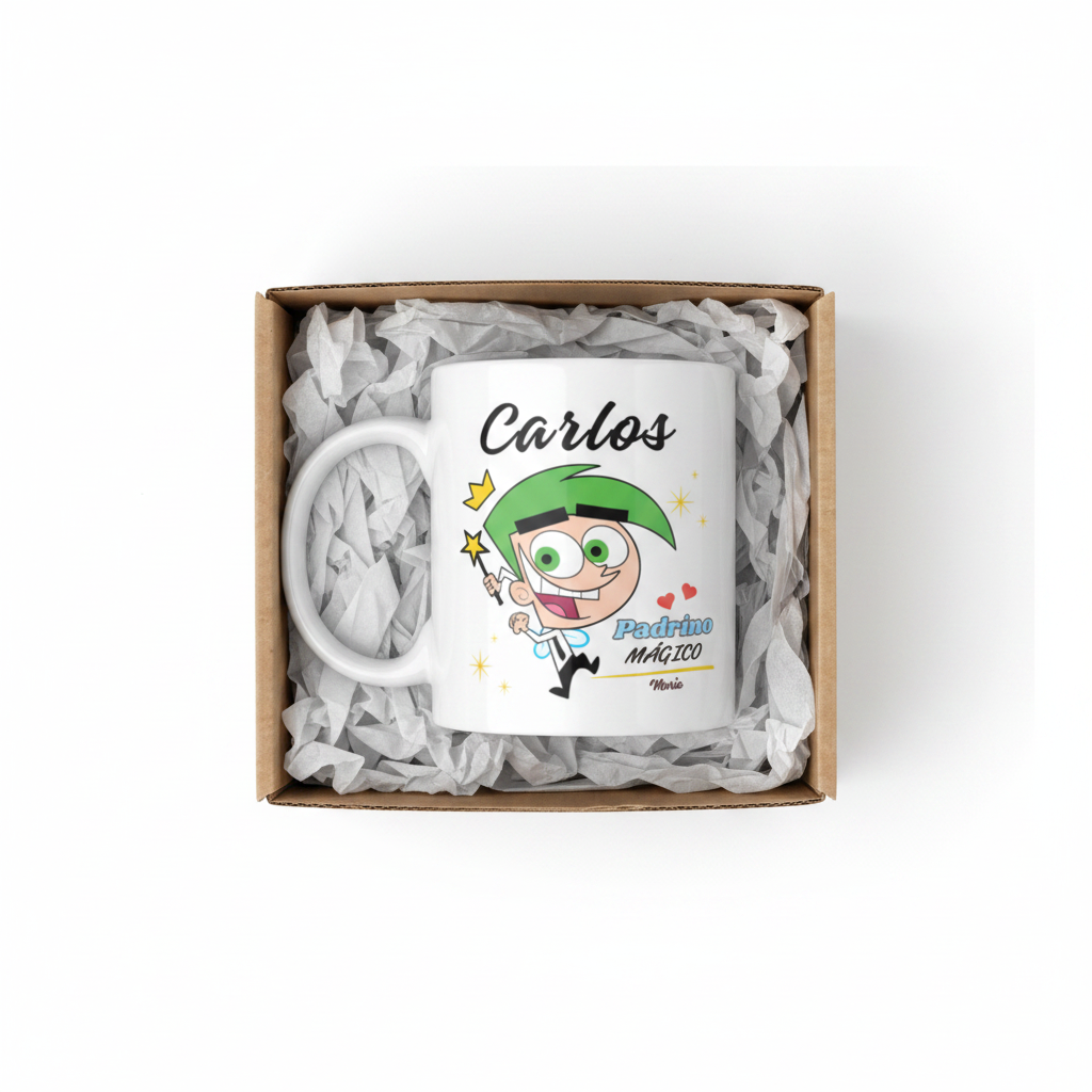 Taza Personalizada PADRINO O MADRINA Mágicos
