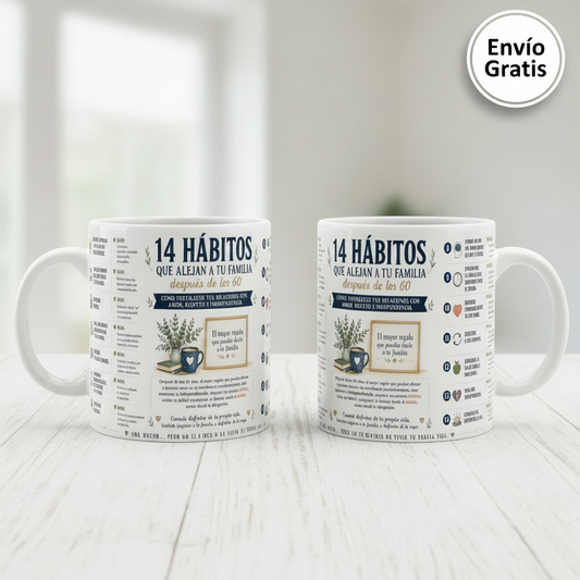 Taza 14 hábitos que alejan a tu familia después de los 60