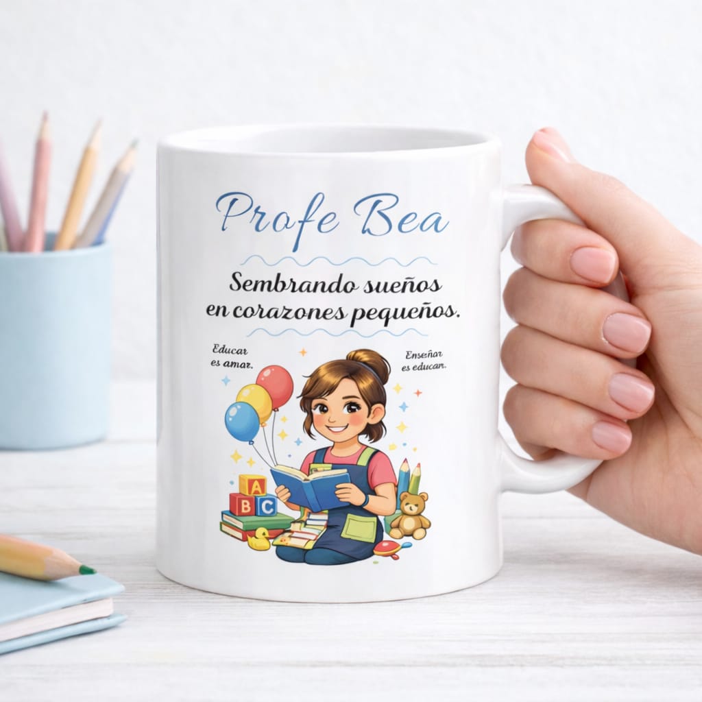 Regalo taza personalizada para profesor
