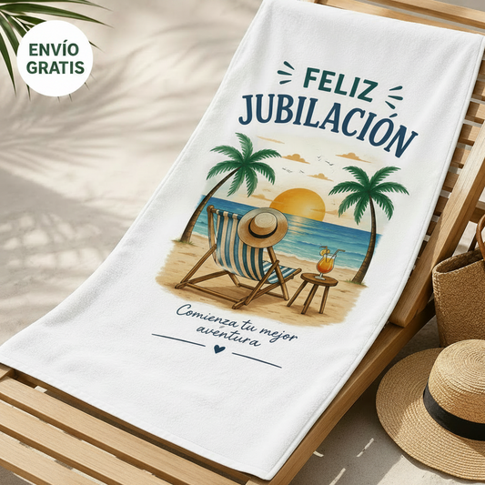 Toallas personalizadas para jubilación | Regalo original y único