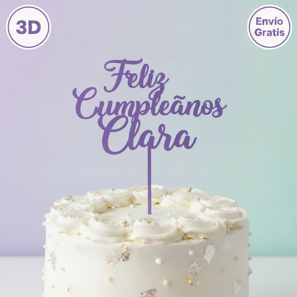 Cake topper - Toppers para tartas personalizados 3D