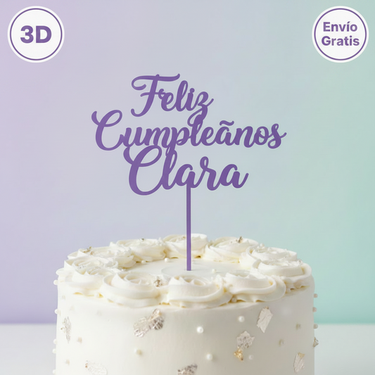 Cake topper - Toppers para tartas personalizados 3D