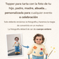 Toppers para tarta personalizado con la foto de tu hijo