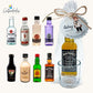 Pack Mini Botella de Whisky + Vaso de Chupito con Presentación