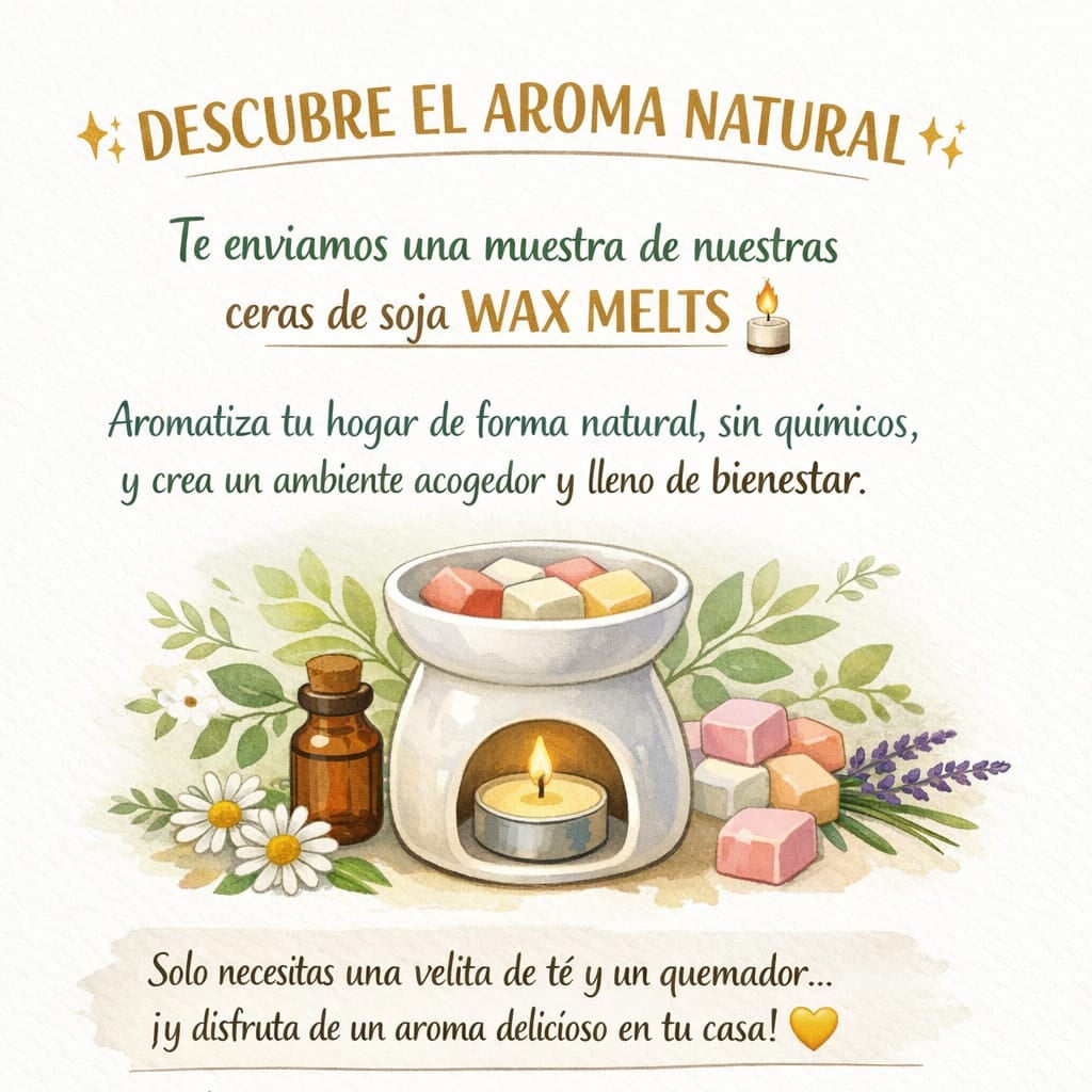 Vela de Cera de Soja WAL METX - Cinamon Apple