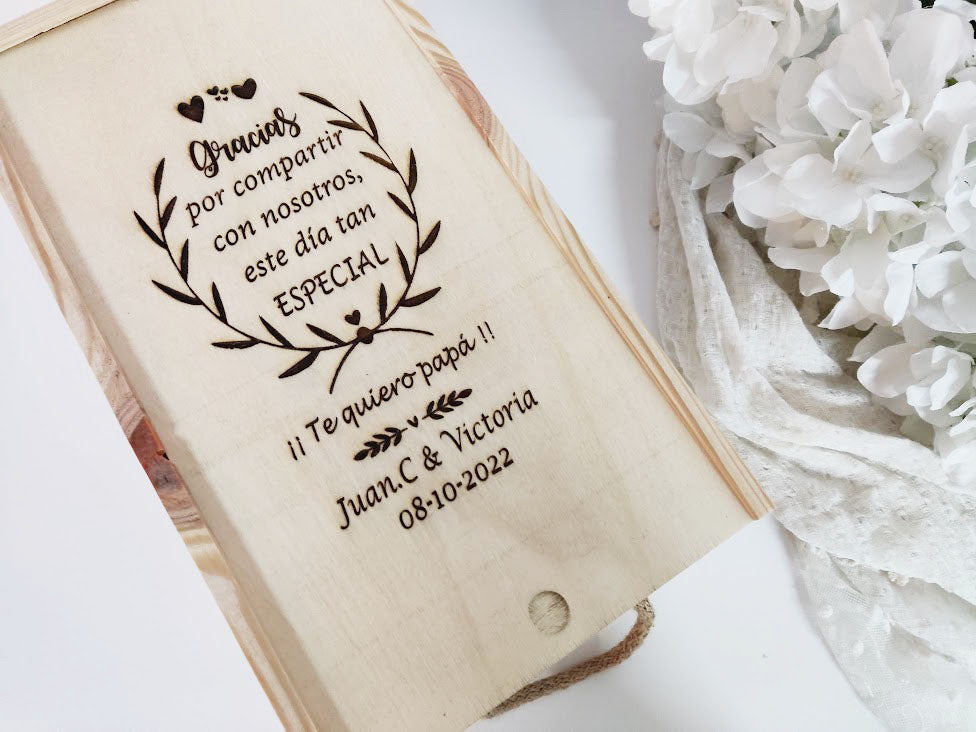 Cajas de madera para bodas  Tienda Online Complementos de Madera