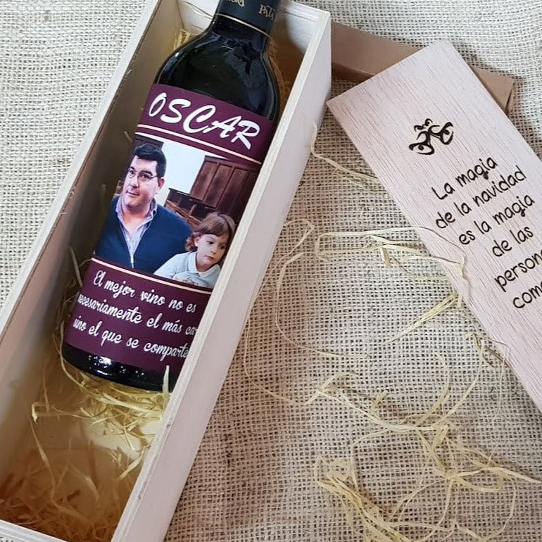 Botella personalizadas y luminosas para regalar a los abuelos – Entrededos
