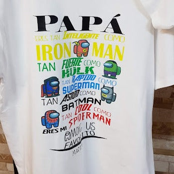Camiseta día del padre super among us