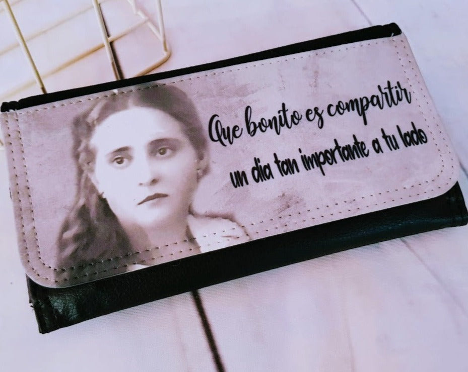 Cartera mujer personalizada con foto hot sale