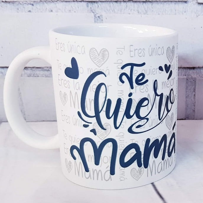 Taza personalizada para mamá/abuela con frase te quiero Mamá