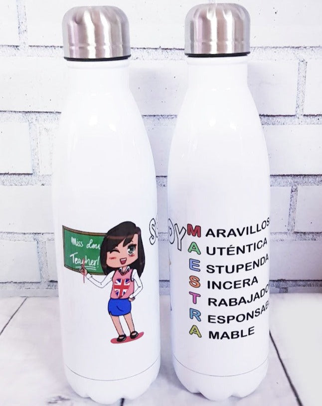 Botella personalizada para profesores